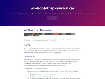 Wp Bootstrap Navwalker screenshot