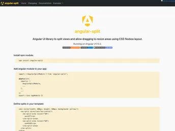 Angular Split screenshot
