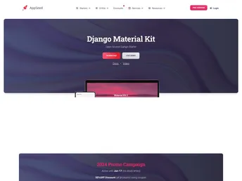 Django Material Kit screenshot