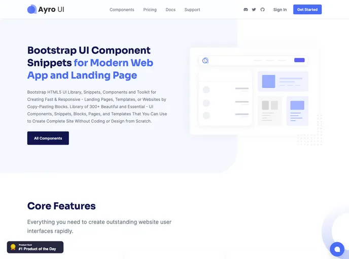 Bootstrap Ui Components screenshot