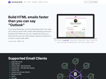 Bootstrap Email screenshot