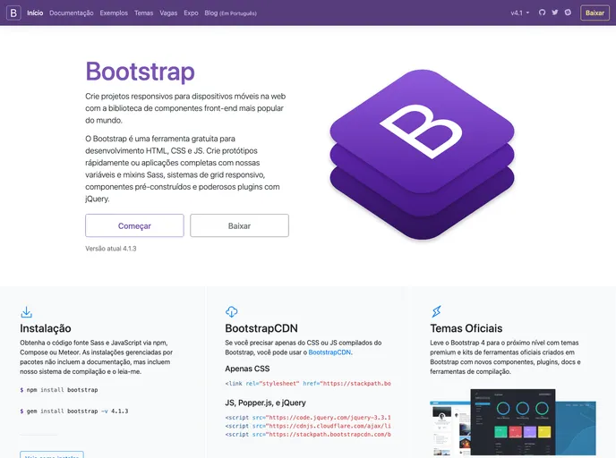 Bootstrap screenshot