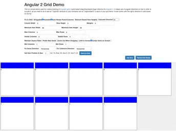 Angular2 Grid screenshot