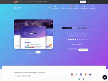 Argon Design System screenshot