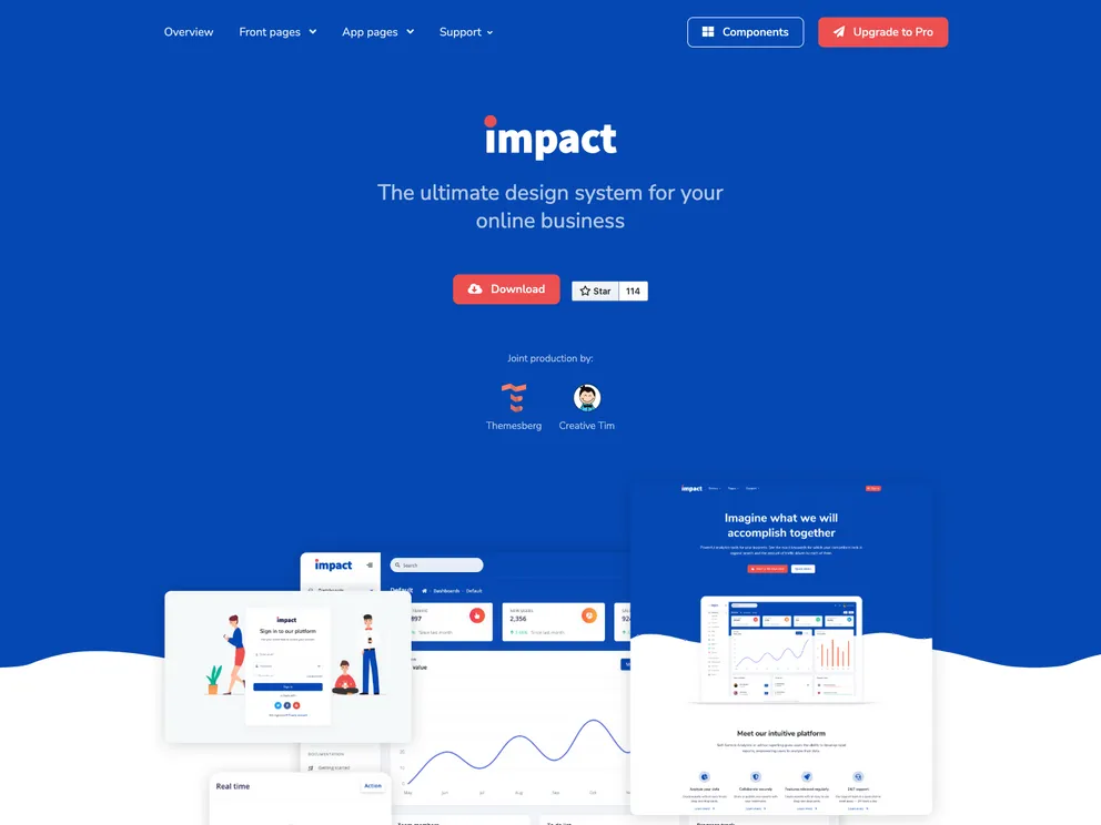 Impact Design System screenshot