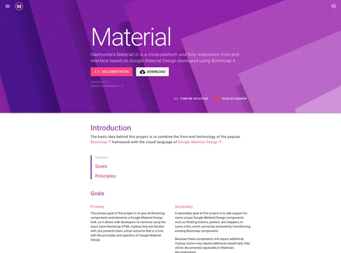 Material screenshot