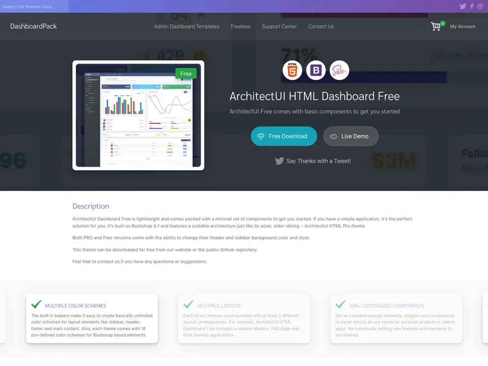 Architectui Html Theme Free screenshot