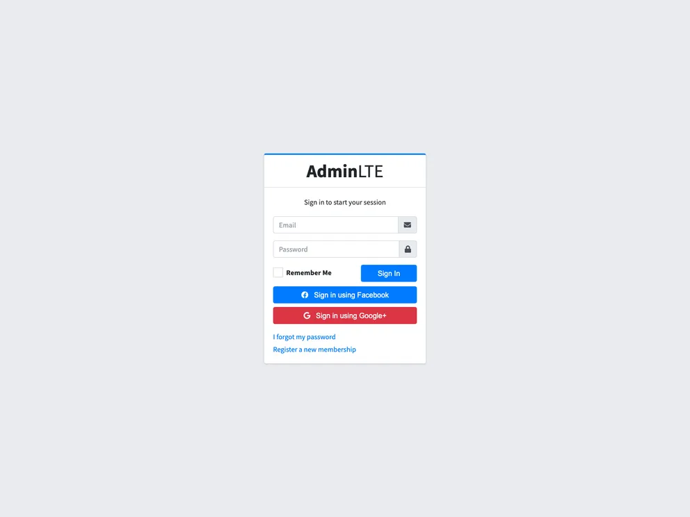 Adminlte 3 Angular screenshot