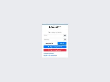 Adminlte 3 Angular screenshot