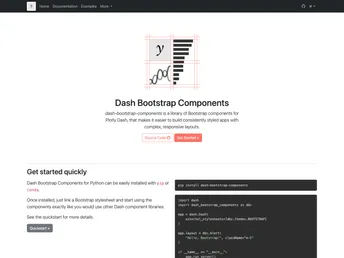 Dash Bootstrap Components screenshot