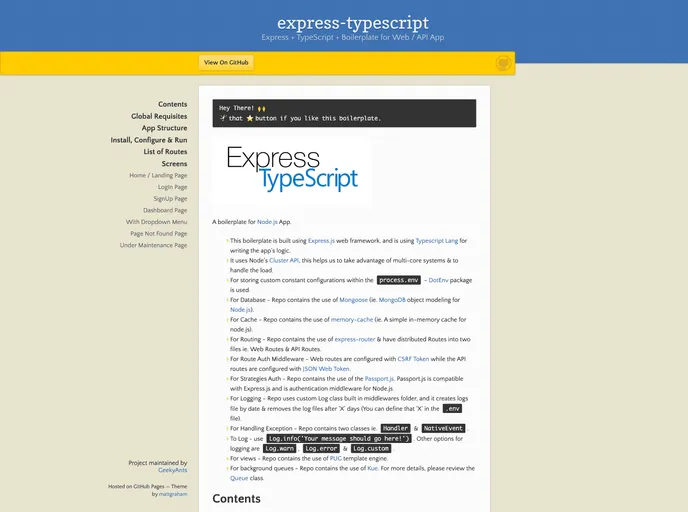 Express Typescript screenshot