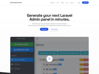 Laravel AdminLTE3 Boilerplate screenshot