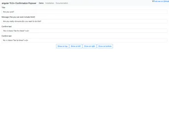 Angular Confirmation Popover screenshot