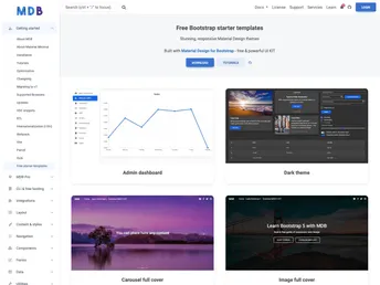 Bootstrap 4 Templates screenshot