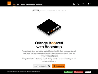 Orange Boosted Bootstrap screenshot