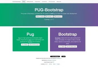 PUG Bootstrap screenshot