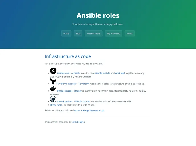 Ansible Role Bootstrap screenshot