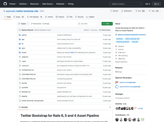 Twitter Bootstrap Rails screenshot