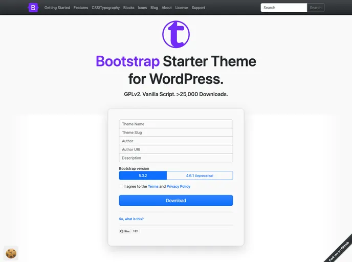 Starter Bootstrap screenshot