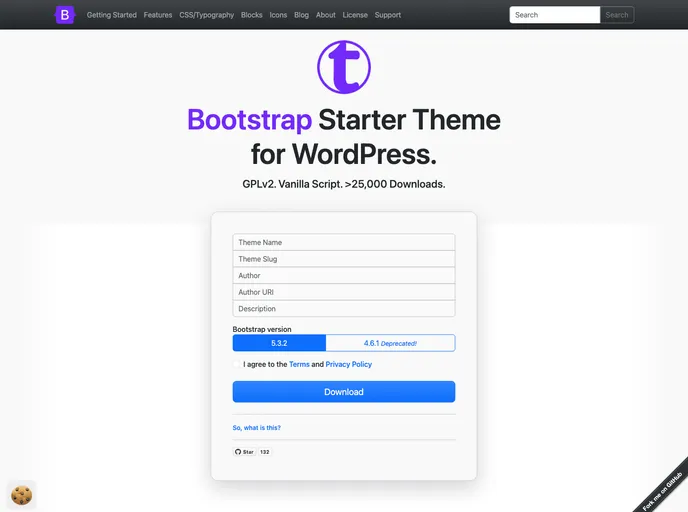 Starter Bootstrap screenshot