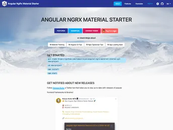 Angular Ngrx Material Starter screenshot