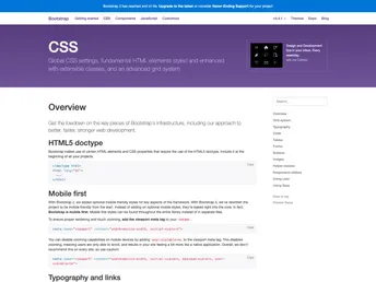 Bootstrap Sass screenshot