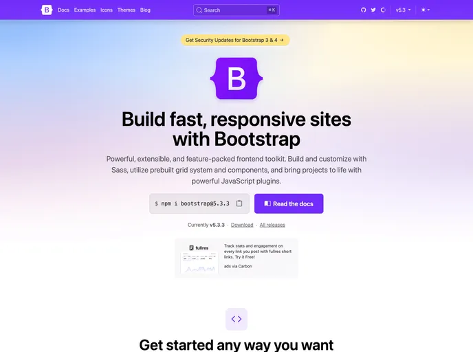 Bootstrap screenshot