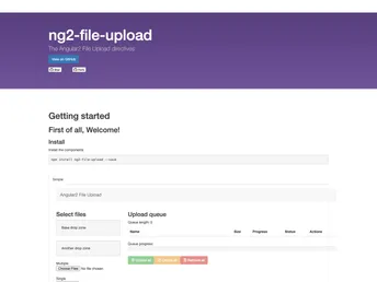 Ng2 File Upload screenshot