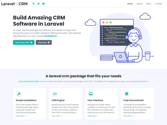 Laravel Crm screenshot