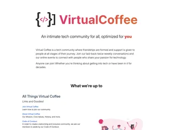 Virtualcoffee.io screenshot