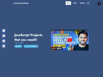 Awesome JavaScript Projects screenshot