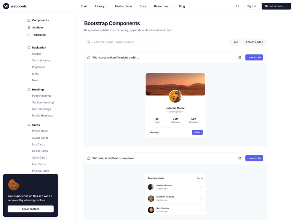 Quick Free Bootstrap Theme screenshot