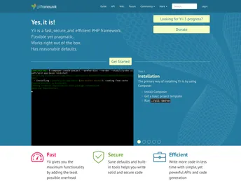 Yii2 Bootstrap screenshot