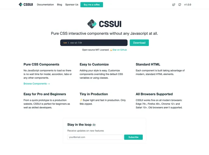 Cssui screenshot